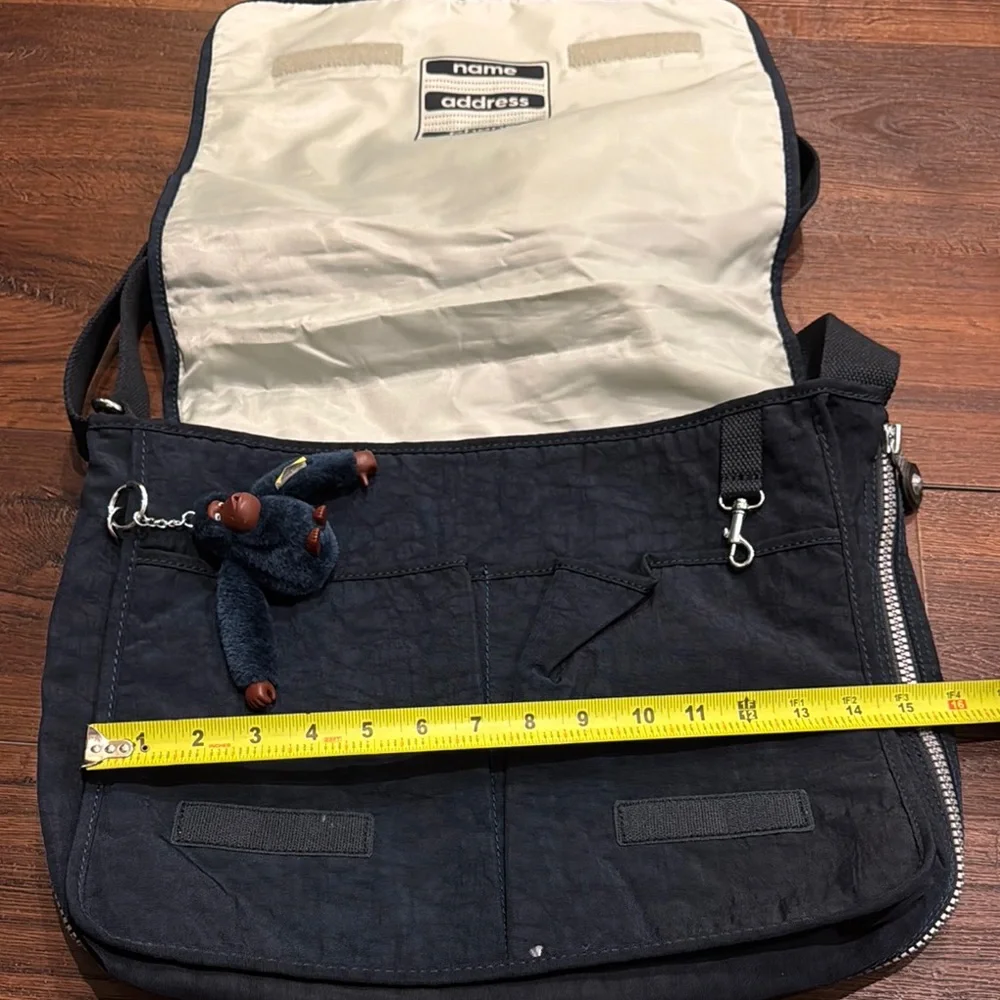 Kipling Navy Messenger Bag with Charm